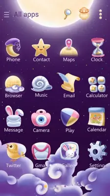 Moonie GOLauncher EX Theme android App screenshot 2